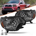 For 2012-2015 Toyota Tacoma LED DRL SMOKE Amber W/B Lamps Headlights Assembly