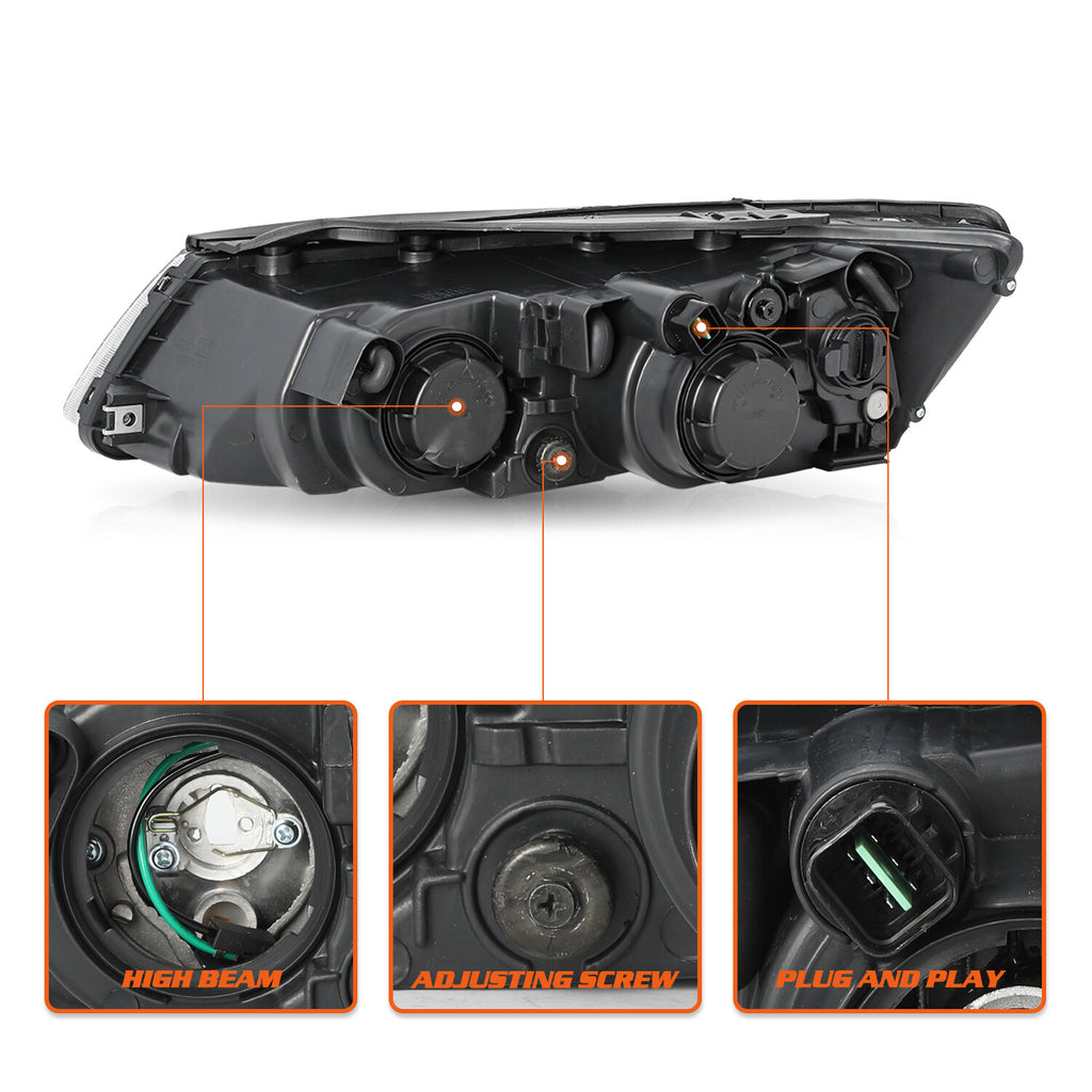 Headlight Assembly for 2006 2007 2008 Hyundai Sonata Left+Right side Headlamp OE