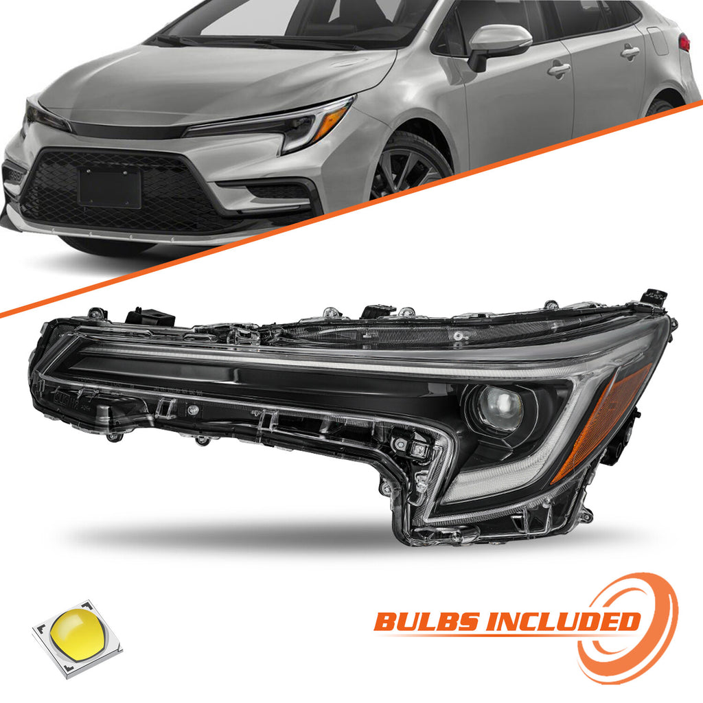 For 2023 2024 Toyota Corolla Hybrid SE XLE XSE Headlight Left Driver Side