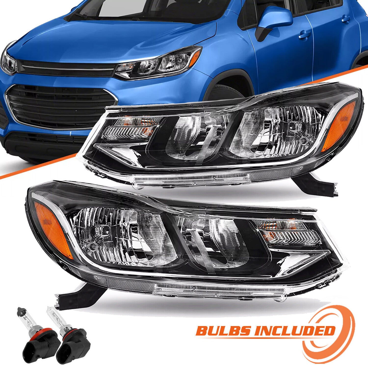 Factory Headlights For 2017-2022 Chevrolet Trax Halogen Headlamp Assembly Sets