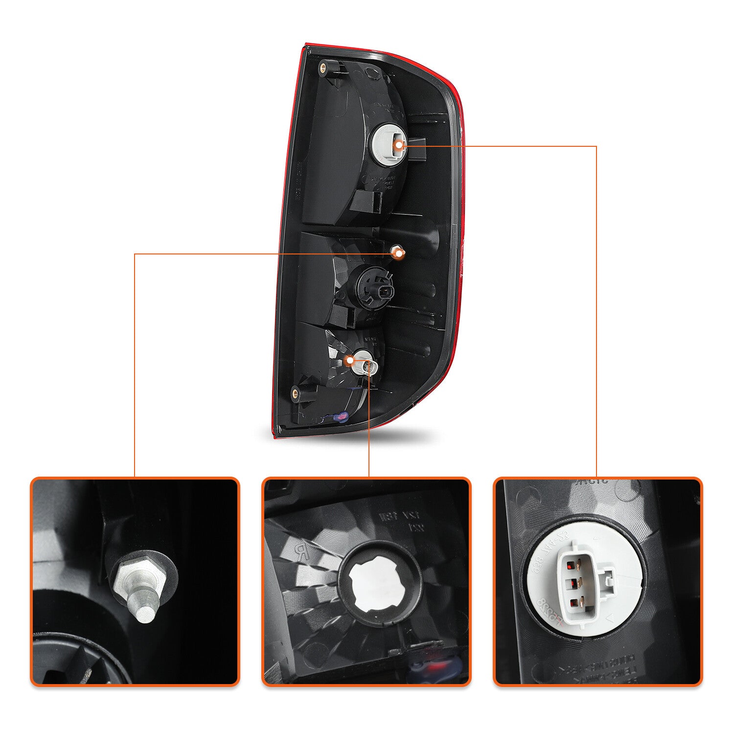 For 2005-2021 Nissan Frontier 09-12 Equator Tail Light Assembly Lamp w/Bulbs L+R