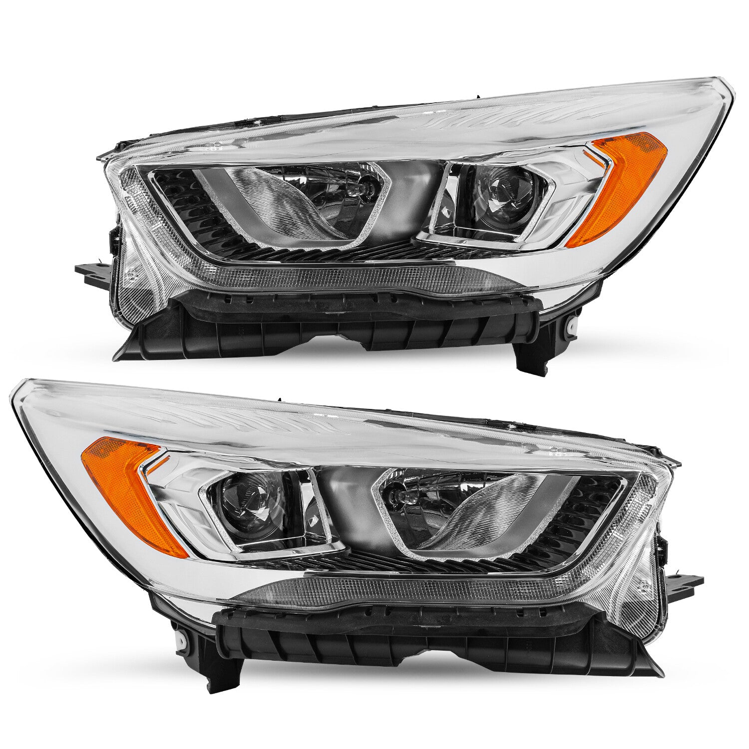 For 2017 2018 2019 Ford Escape Headlight Lamp with LED DRL Pair LH+RH