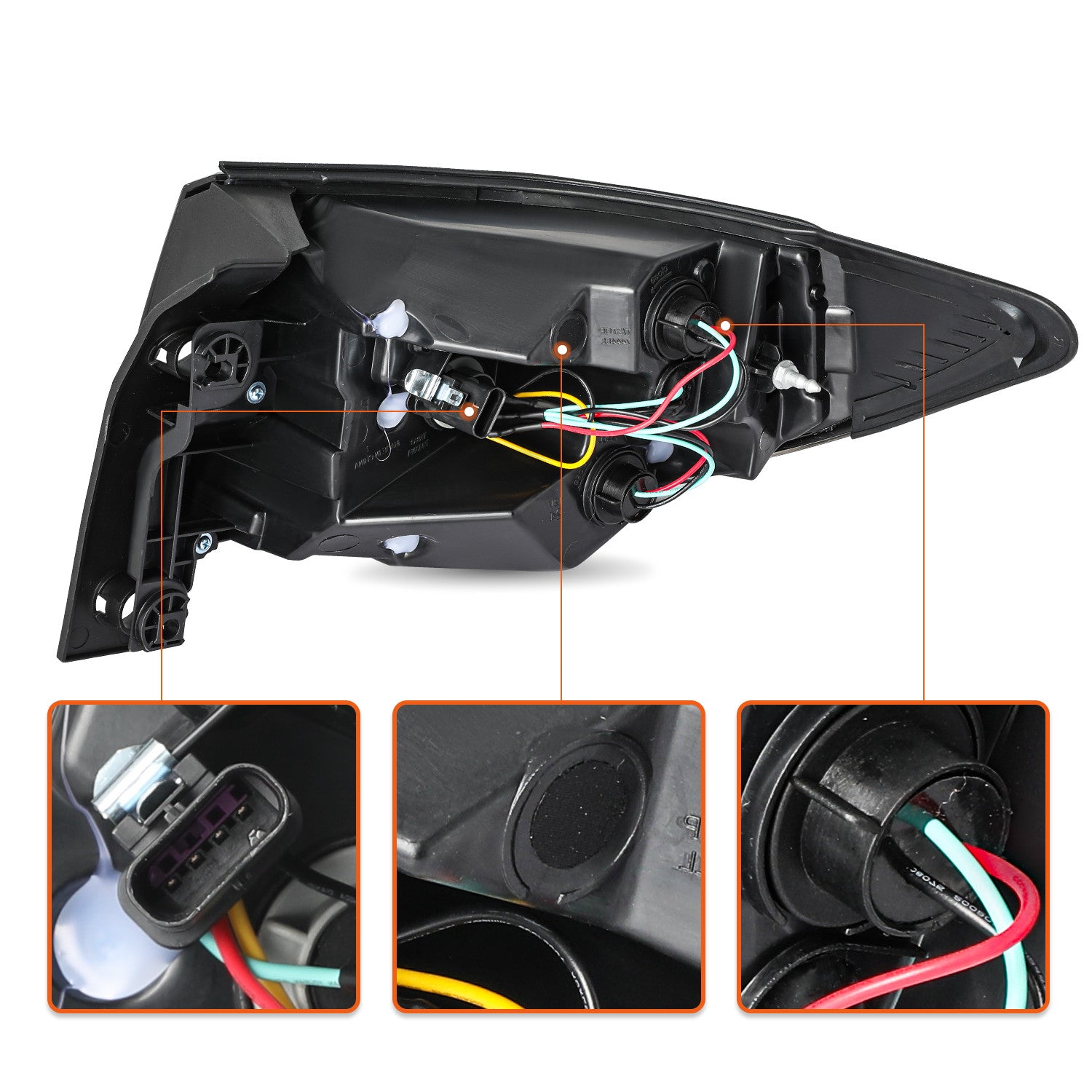 Tail Light For 2013-2017 Chevy Traverse Tail Lamp Rear Outer Driver Side w/ Bulb