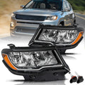 Fits 2017-2021 Jeep Compass Driver and Passenger Halogen Headlight L+R w/Bulbs