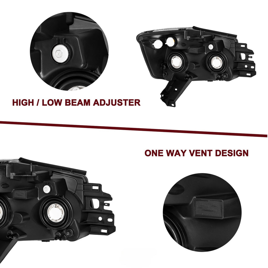 For 2004-2015 Nissan Titan / 2005-2007 Nissan Armada Headlights Assembly Lamps
