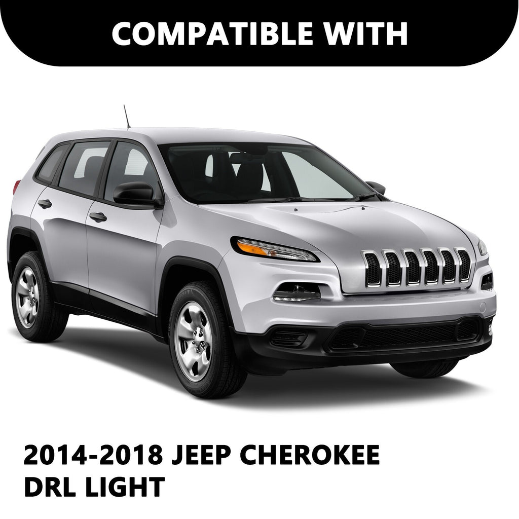 [ White LED DRL ] Parking Light For 2014-2018 Jeep Cherokee Signal Passenger RH