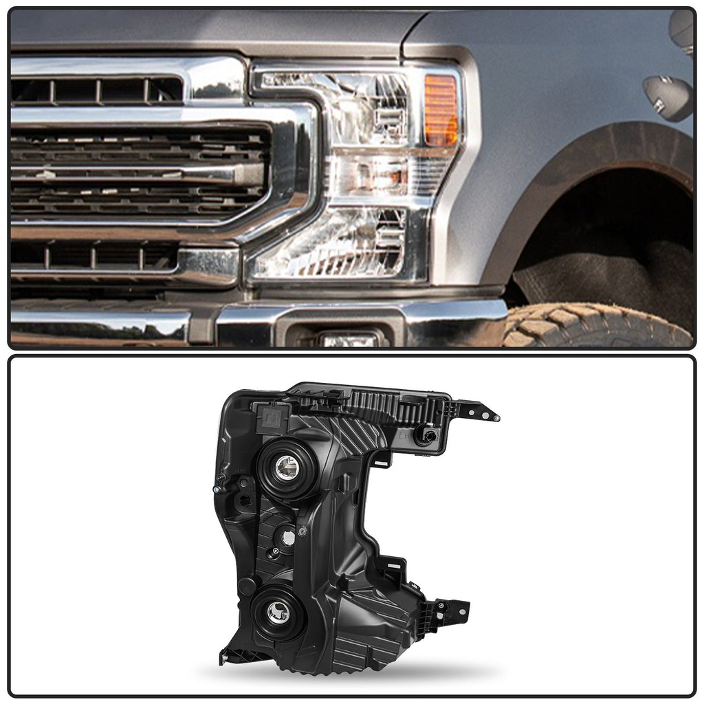 Halogen Headlights Headlamps Left+Right For 2020-2022 Ford F250 F350 SuperDuty