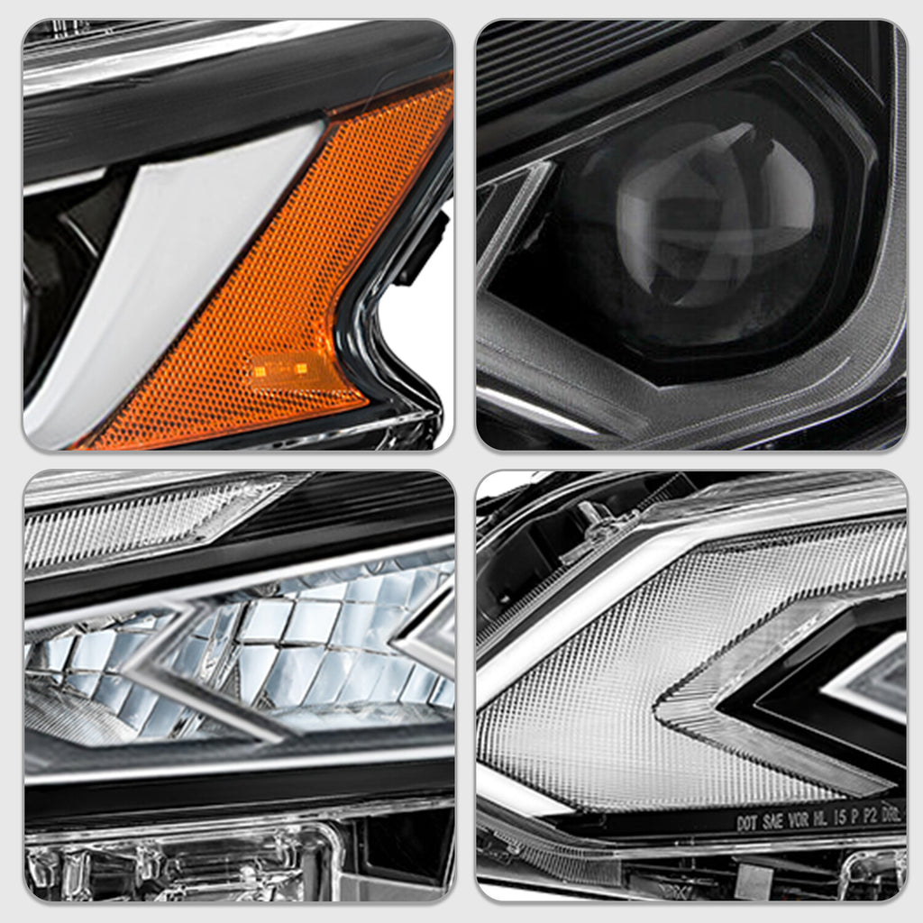 For 2019 2020 2021 2022 Nissan Altima LED DRL Headlights Assembly Headlamps Pair