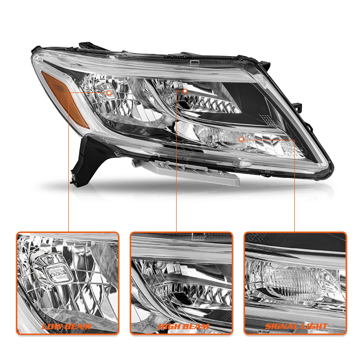 For 2013-2016 Nissan Pathfinder Factory Style Passenger Side Headlight Headlamp