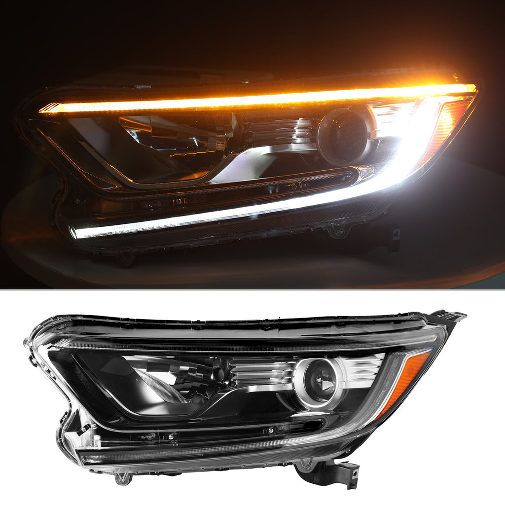 For 17-22 Honda CR-V CRV Halogen W/ LED DRL Left Driver Side Headlight