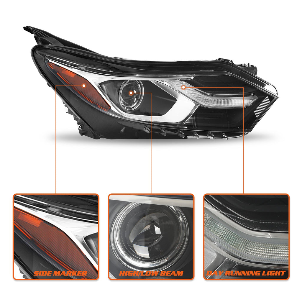 For 2018-2021 Chevy Equinox HID/Xenon Headlight w/ LED DRL Right Side w/Bulbs