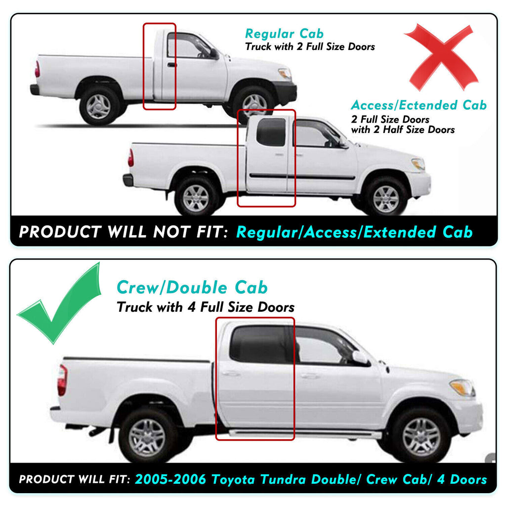 Headlights For 2005-2006 Toyota Tundra Double Cab 05-07 Sequoia Headlamps Black