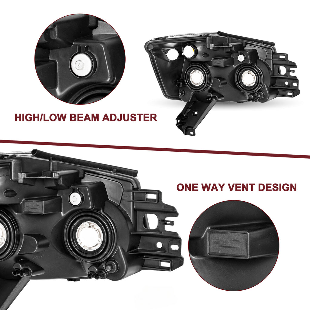 For 2004-2015 Nissan Titan / 2005-2007 Nissan Armada Headlights Assembly Lamps