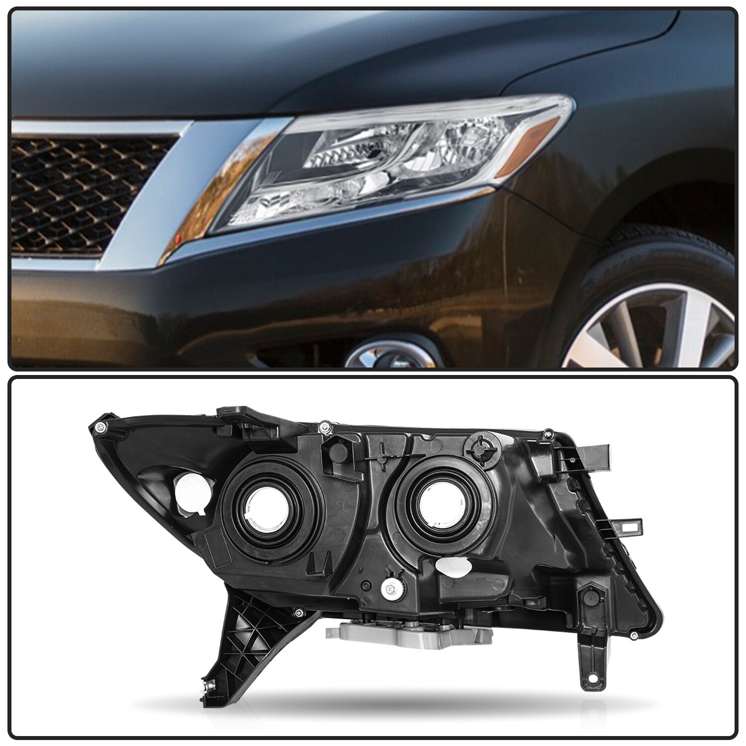 For 2013 2014 2015 2016 Nissan Pathfinder Halogen Driver Side Headlight Headlamp