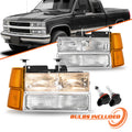 For 94-1998 Chevy Silverado C/K C10 1500 2500 3500 Headlight Bumper Lamp w/Bulb