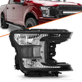 For 2018 -2020 Ford F150 Pickup Truck Halogen Black Headlight Right Passenger