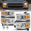 Projector Headlights For 2014-2015 Chevy Silverado 1500 Headlamps Assembly Sets