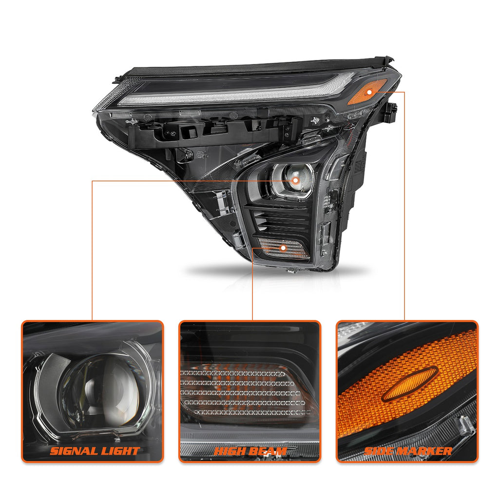 FULL LED Projector Headlights For 2024-2025 Chevy Trax LT/2RS/Activ Left+Right