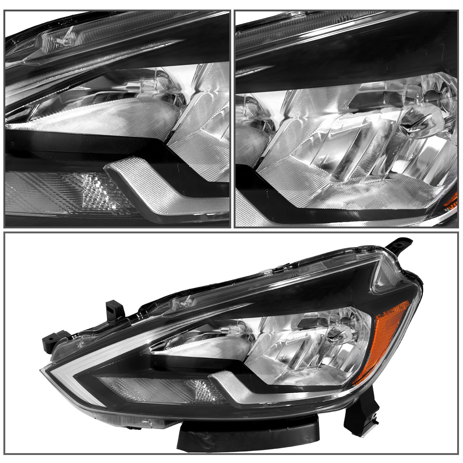 For 2016 2017 2018 Nissan Sentra Headlight Headlamp Halogen Driver Left Side LH