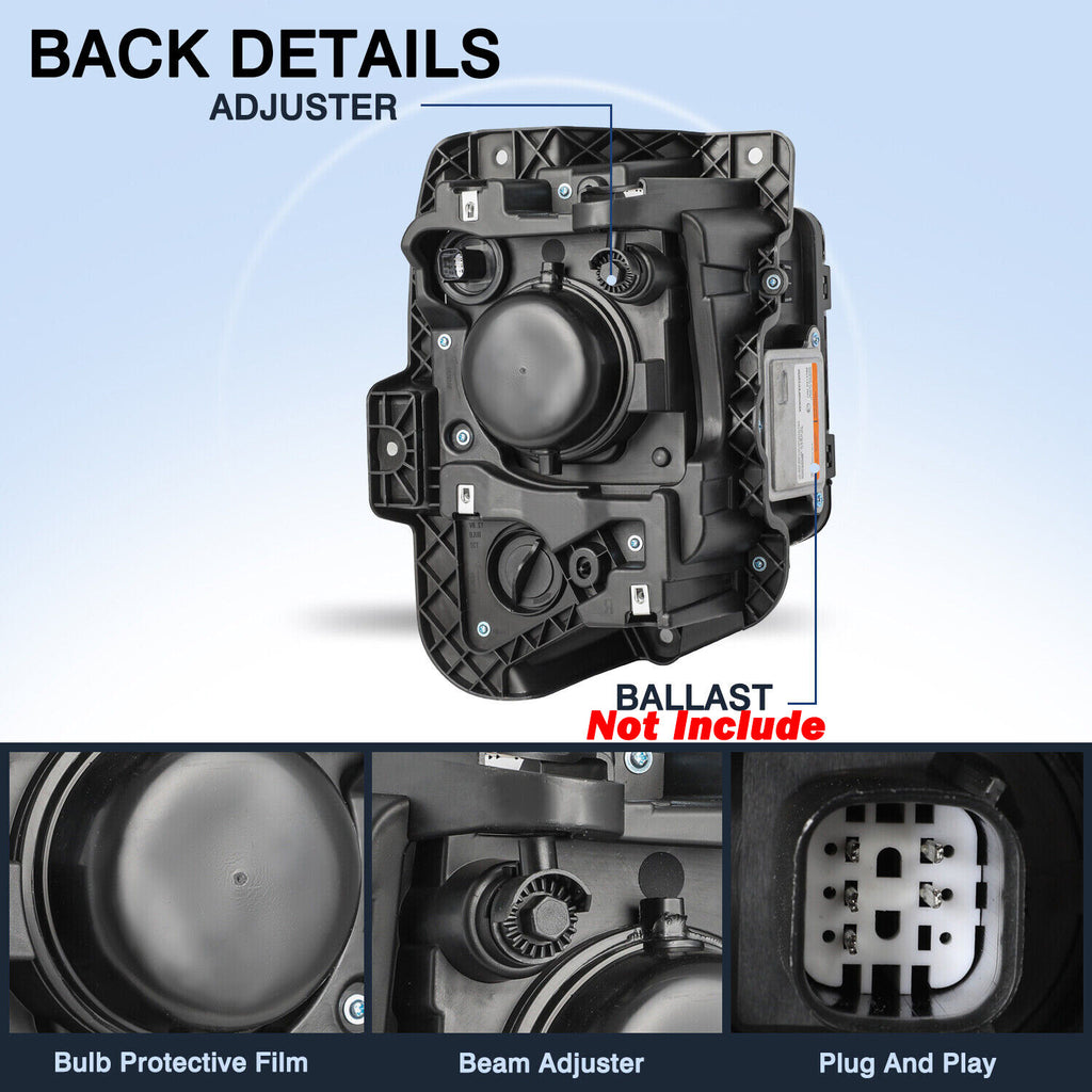 HID/Xenon Headlights For 2019-2021 Chevy Blazer Headlamps Assembly Sets w/o Bulb