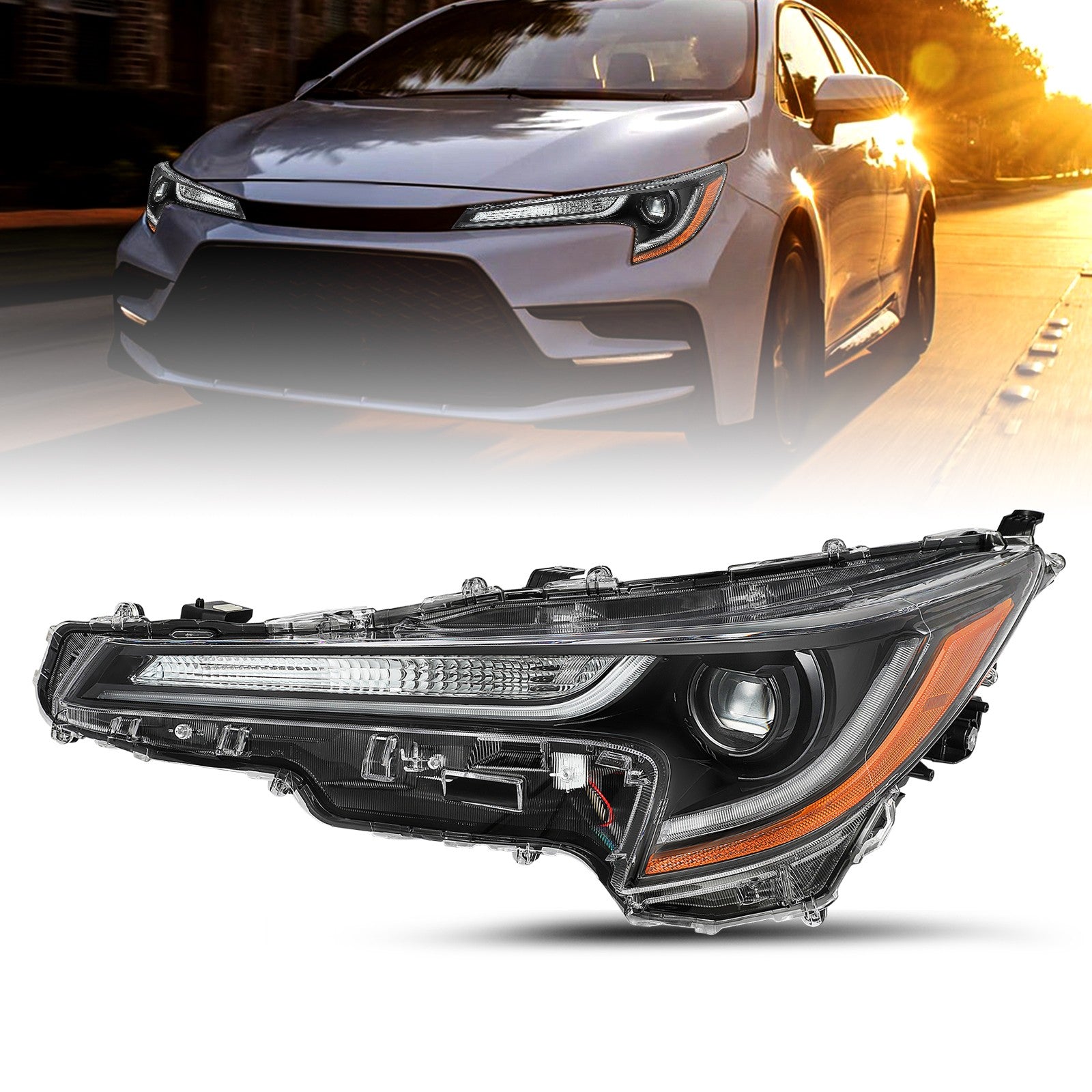 For 2023 2024 Toyota Corolla L | LE LED Projector Left Driver Headlight LH