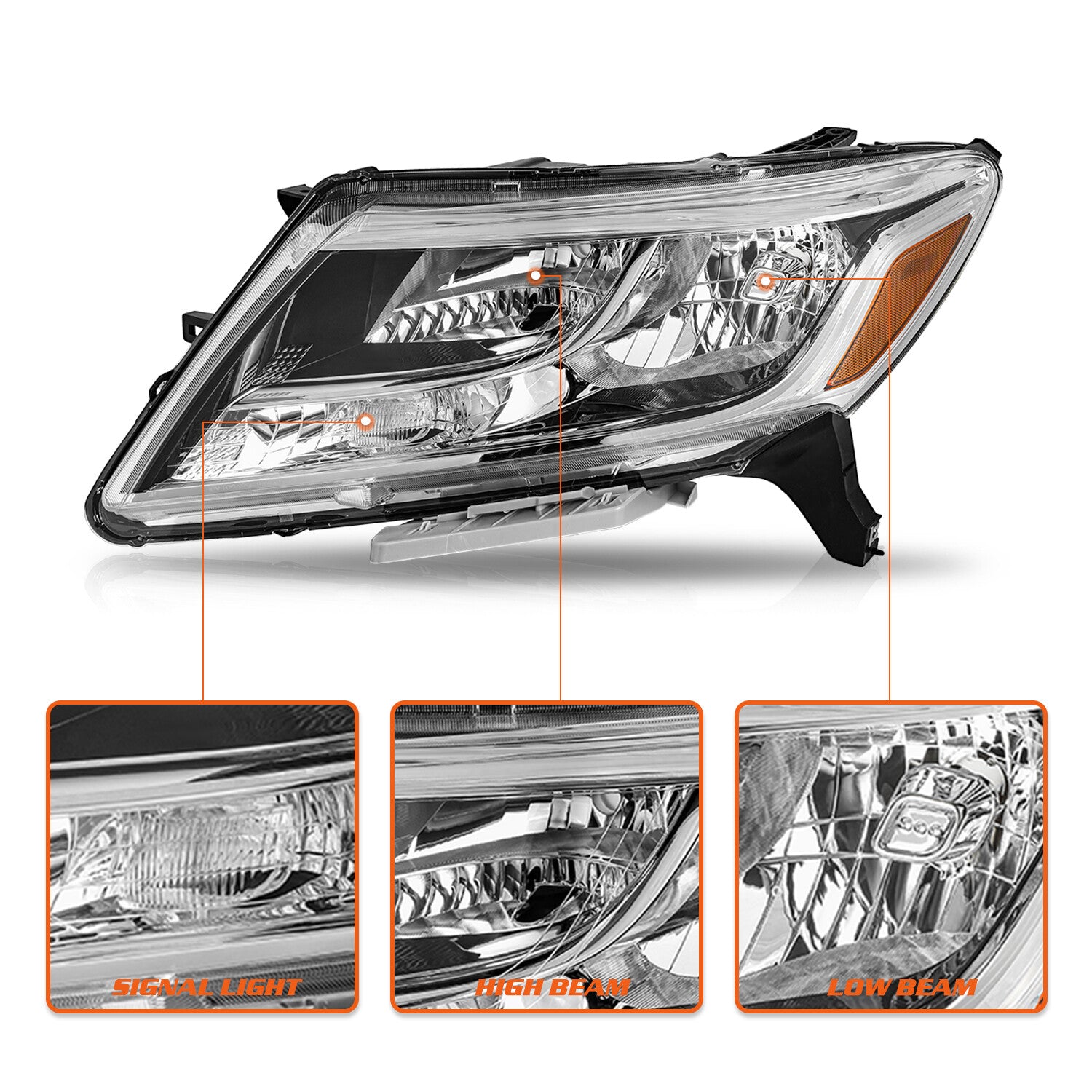 For 2013 2014 2015 2016 Nissan Pathfinder Halogen Driver Side Headlight Headlamp