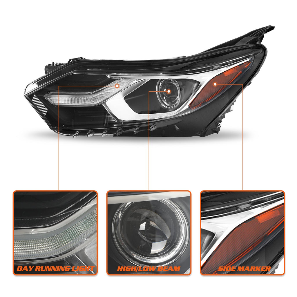For 2018-2021 Chevy Equinox HID/Xenon Headlight w/ LED DRL Left Side w/Bulbs