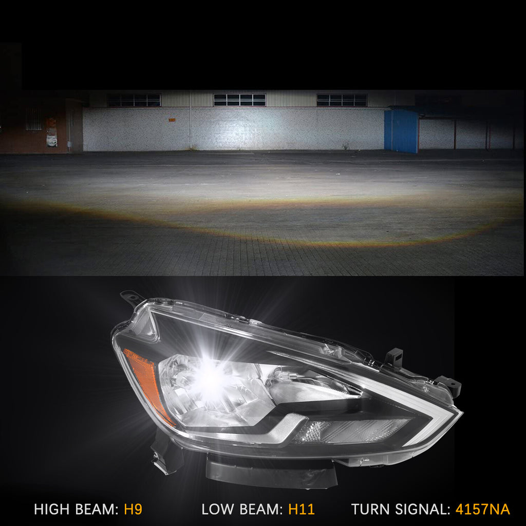 For 2016 2017 2018 2019 Nissan Sentra Sedan Headlight Right Passenger Side Lamp