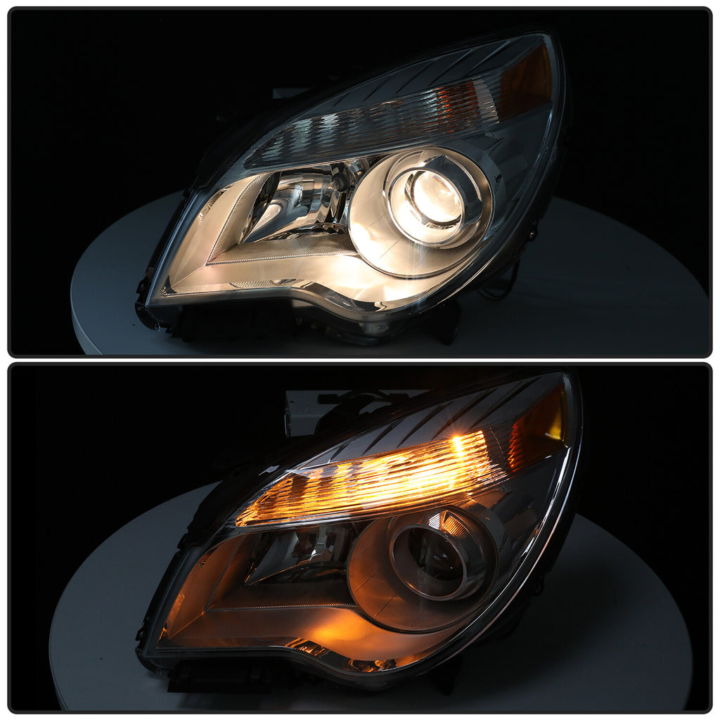 for 2010-2015 Chevy Equinox Projector Halogen Headlights Left+Right Set w/Bulds