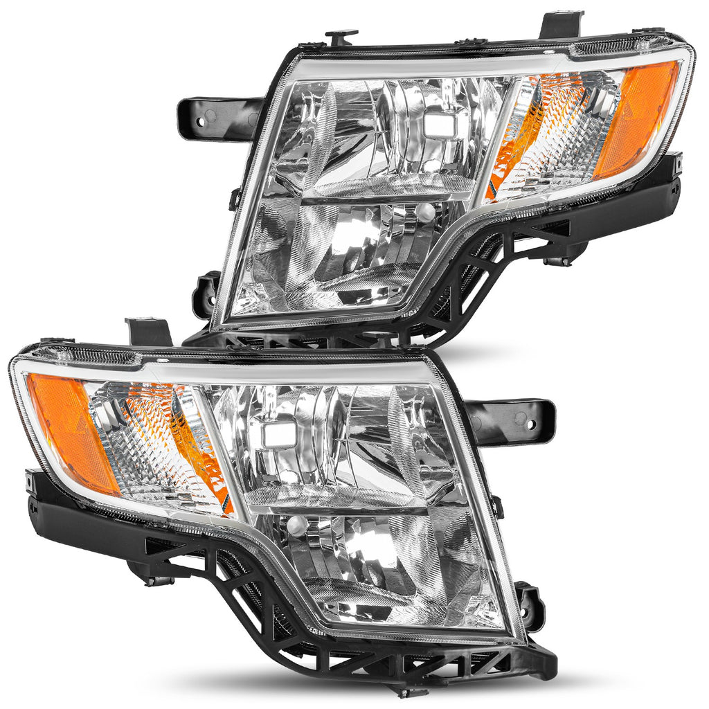 For 2007 2008 2009 2010 Ford Edge SE SEL Headlights Assembly Headlamps Pair