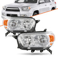 For 2010-2013 Toyota 4Runner Limited SR5 Model Amber Headlights Assembly Set