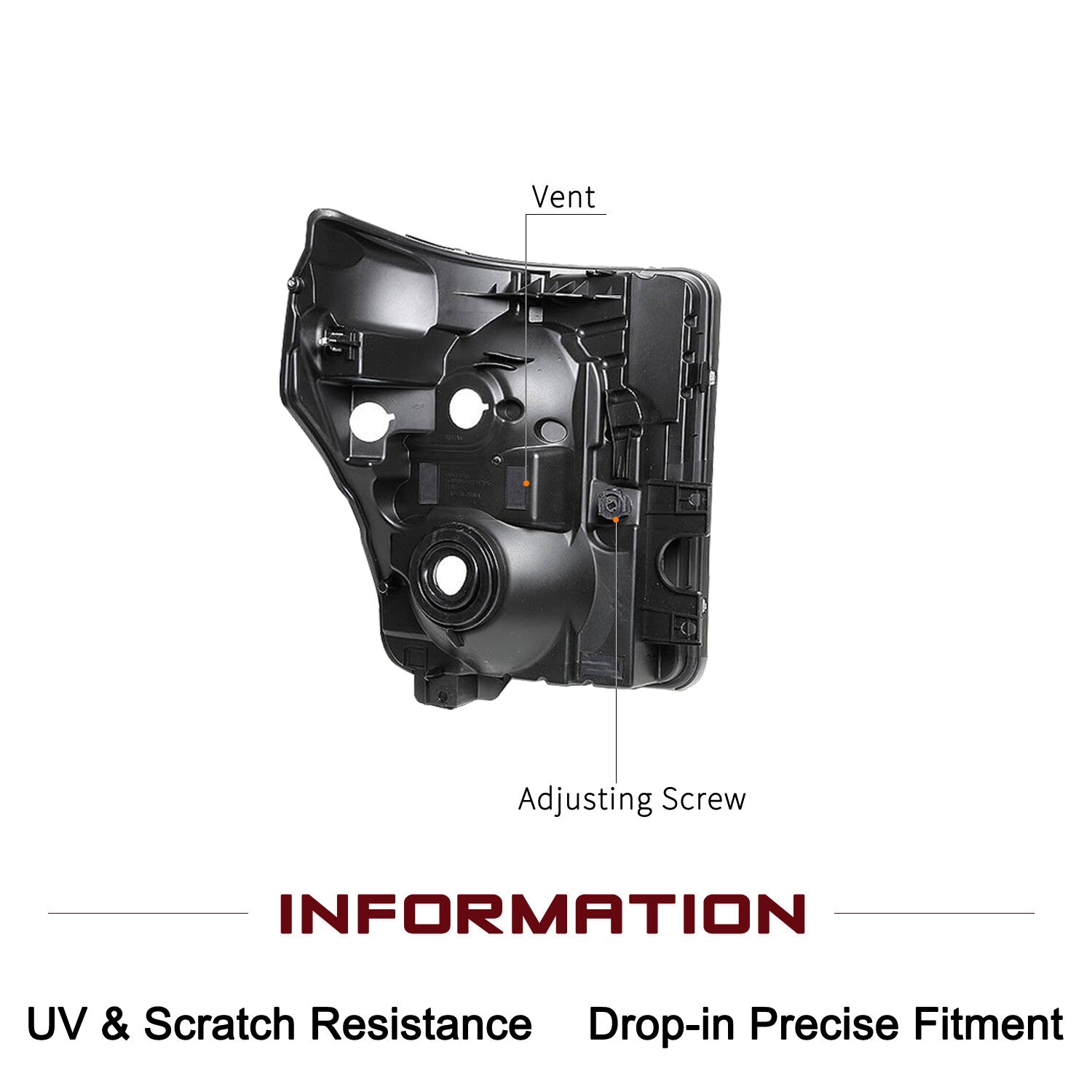 FOR 11-16 FORD F250 F350 SUPER DUTY CHROME HOUSING CLEAR CORNER HEADLIGHT LAMPS