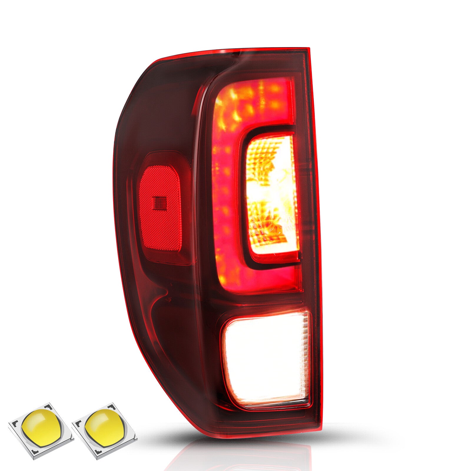 For 2017-2023 Honda Ridgeline Red Left Driver Side Tail Brake Light