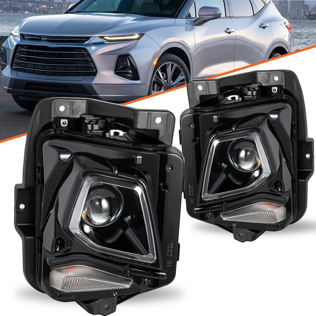 HID/Xenon Headlights For 2019-2021 Chevy Blazer Headlamps Assembly Sets w/o Bulb