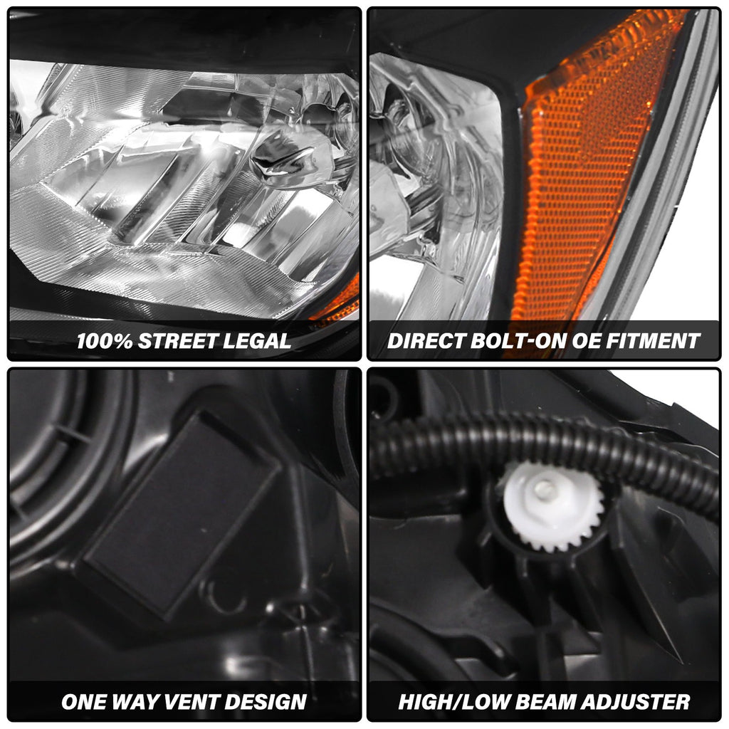 For 2016-2019 Nissan Sentra Sedan 4DR Headlights Assembly Headlamps Left+Right