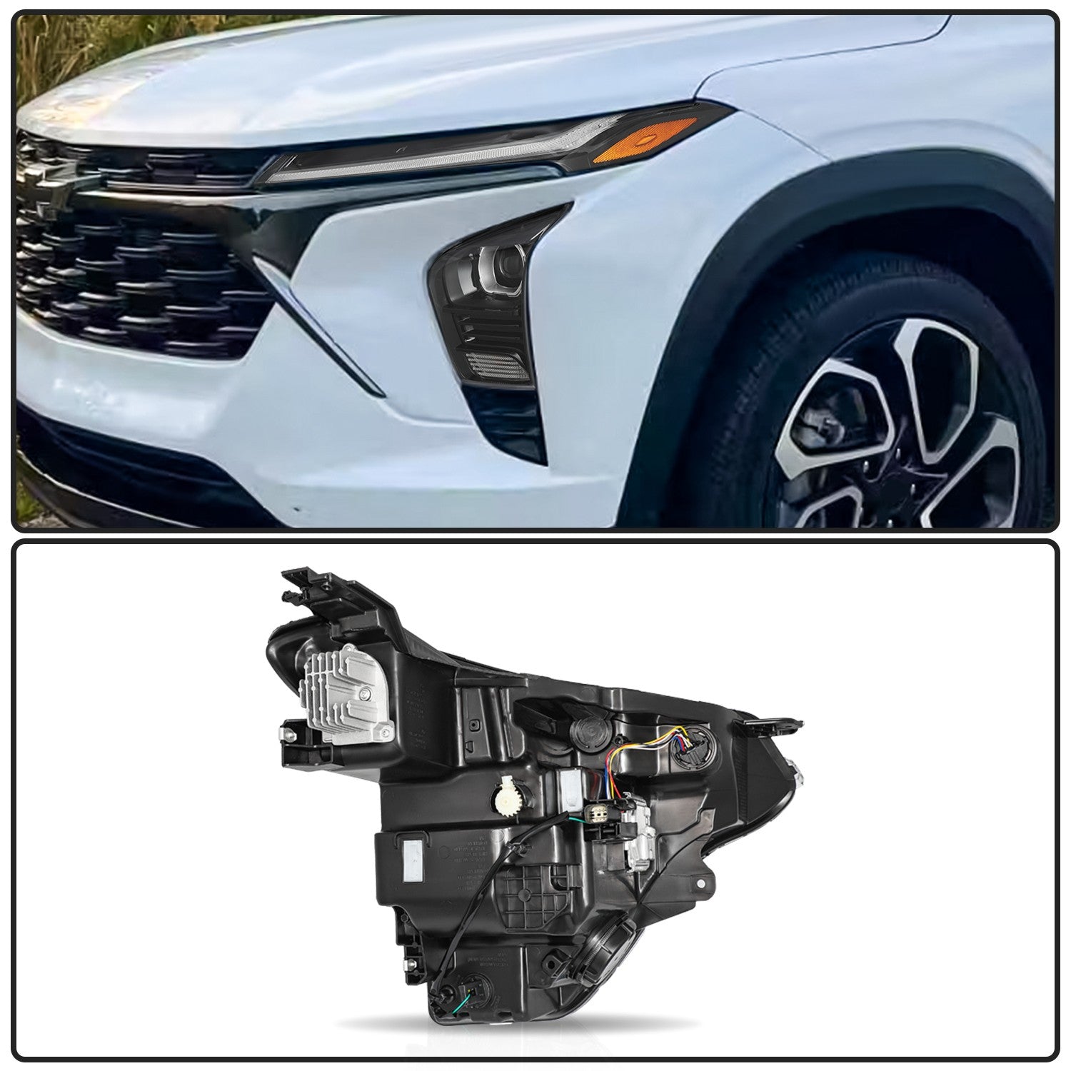 FULL LED Projector Headlights For 2024-2025 Chevy Trax LT/2RS/Activ Left+Right