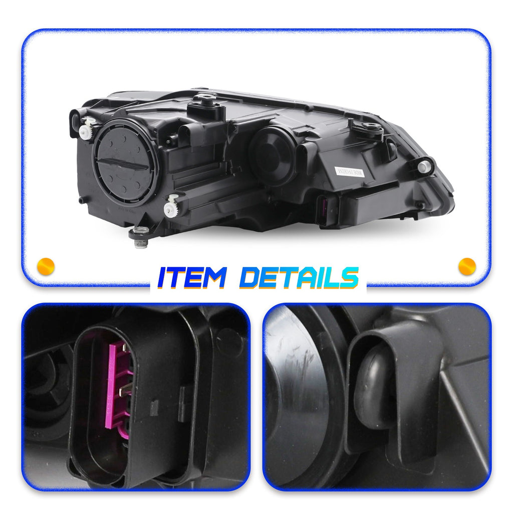 For 2011-2018 Volkswagen Jetta Headlights Assembly Replacement Front Headlamp