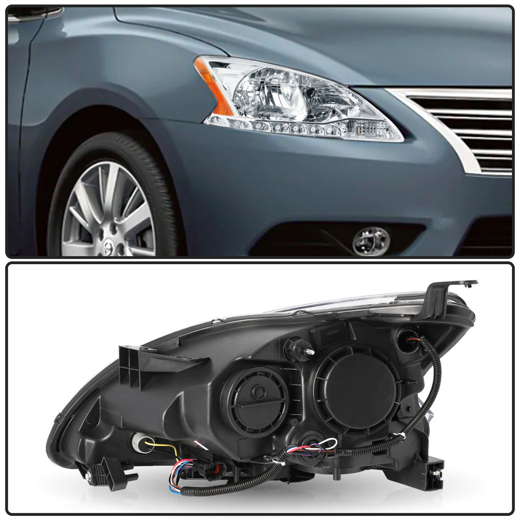 For 2013 2014 2015 Nissan Sentra Halogen Right Passenger Side Headlight Headlamp