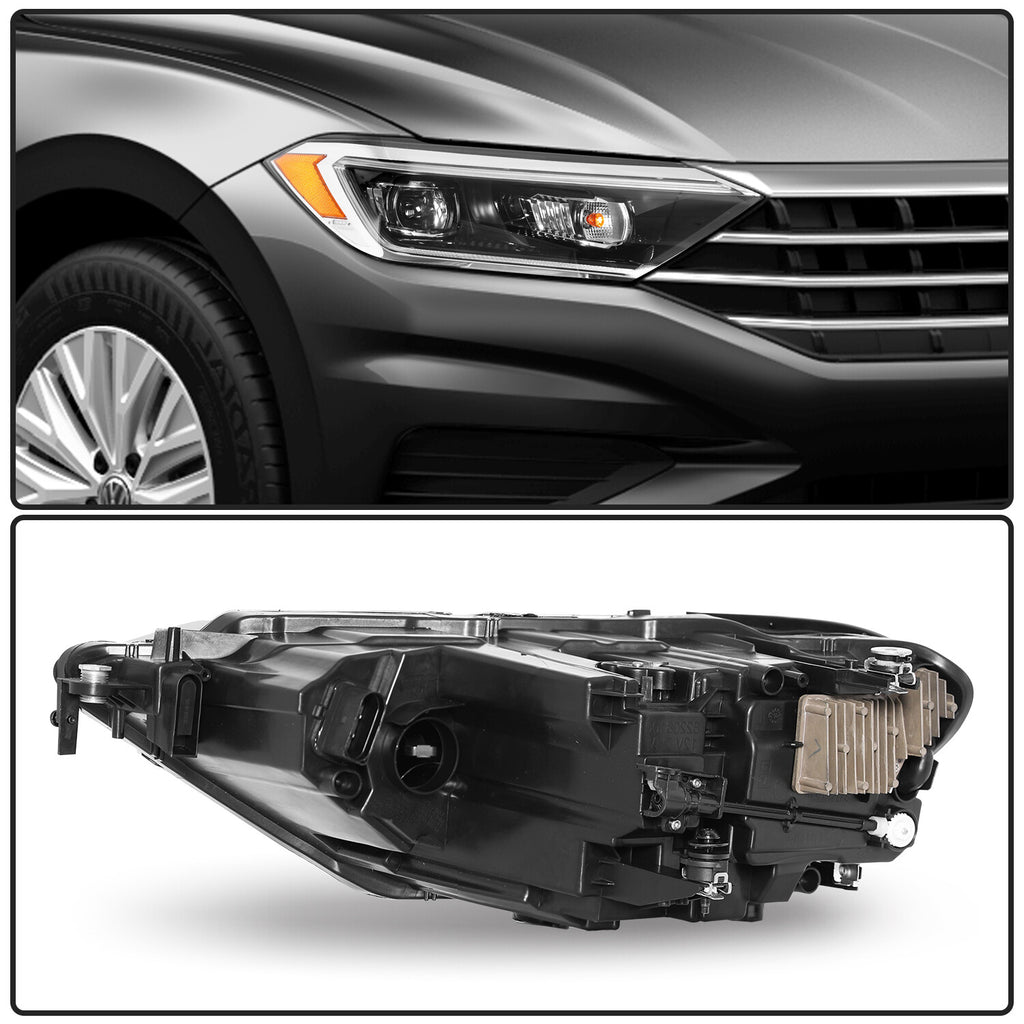 For 2019-2022 Volkswagen Jetta SEL LED w/DRL Projector Headlights Passenger Side
