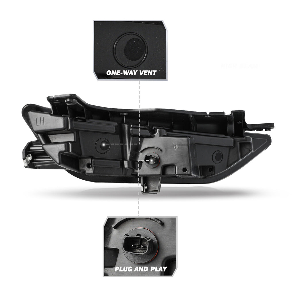 For 2019-2022 Chevy Blazer Upper Headlight Headlamp Assembly w/LED DRL Left Side