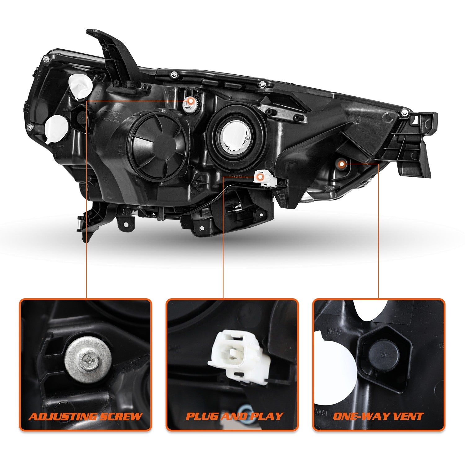 Driver Side For 2014-2020 Toyota 4Runner 4Dr Assembly Headlamp Left Headlight