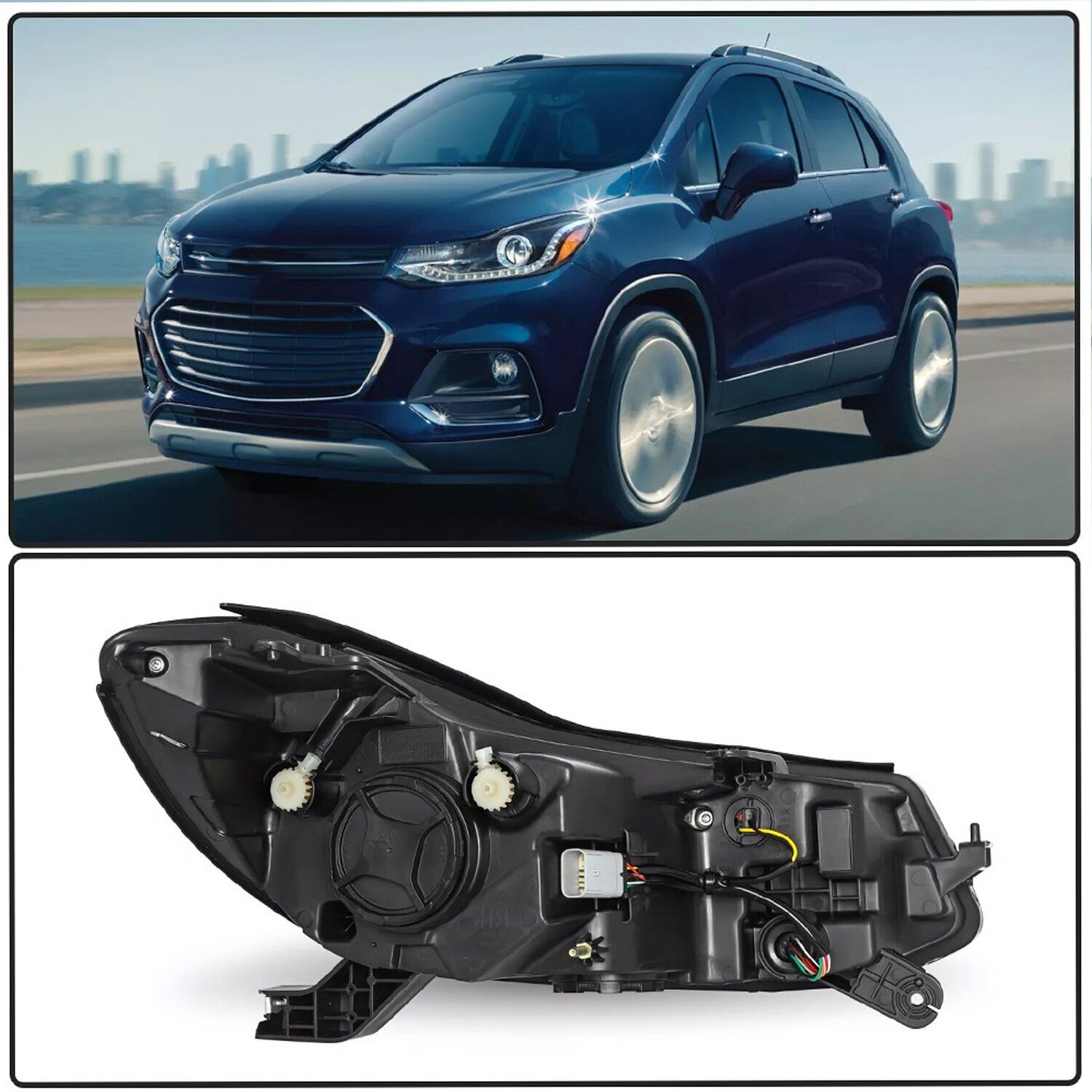 Projector Headlight For 2017-2022 Chevy Trax Headlamp w/ LED DRL Left Side