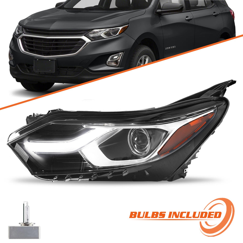 For 2018-2021 Chevy Equinox HID/Xenon Headlight w/ LED DRL Left Side w/Bulbs