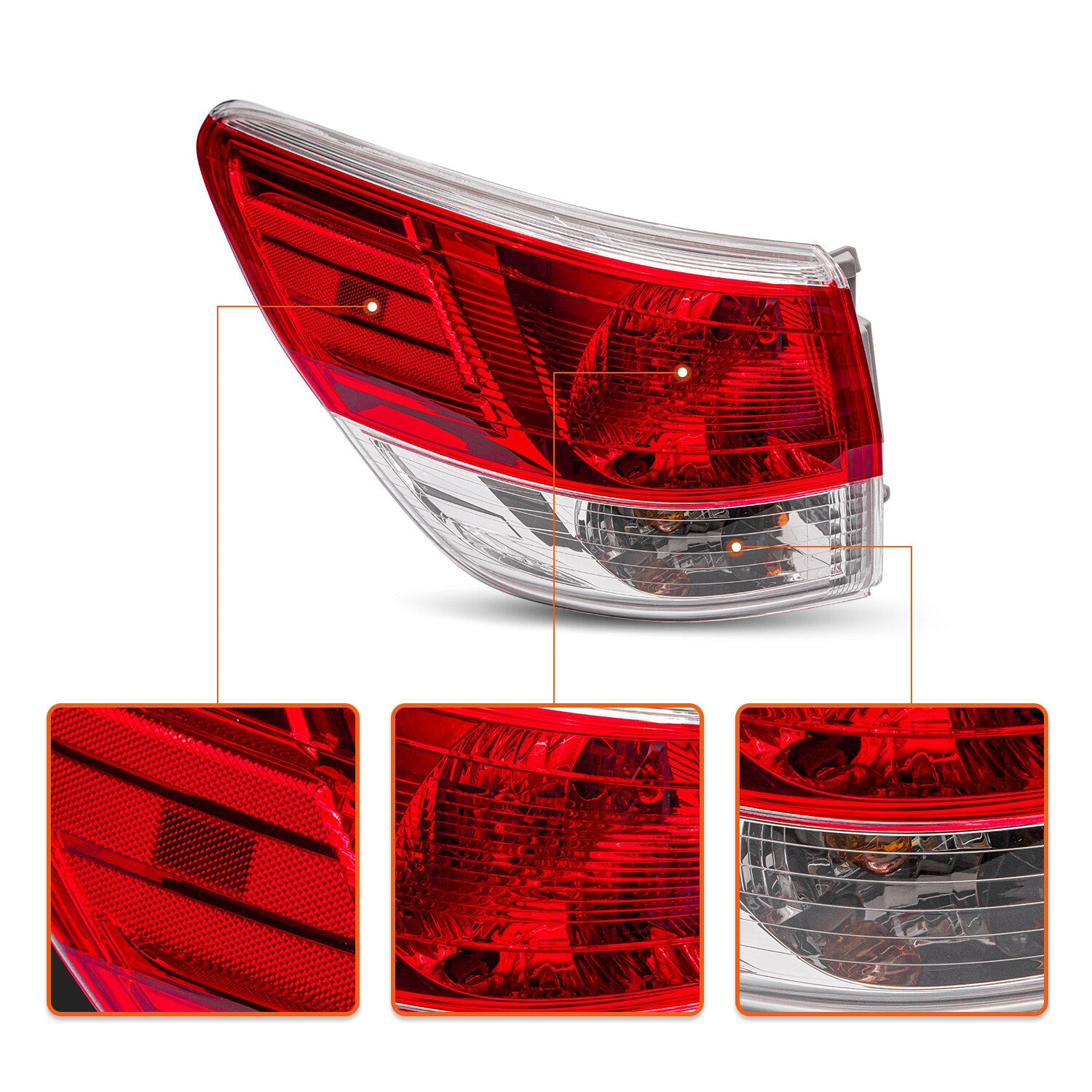 For 2013-2016 Nissan Pathfinder Rear Outer Left Driver Side Tail Light Assembly