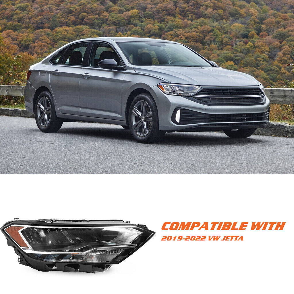 For 2019-2023 Volkswagen Jetta Non-Projector [FULL LED] Passenger Headlight RH