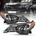 For 2013-2015 Toyota RAV4 RAV-4 Headlights Headlamps Set