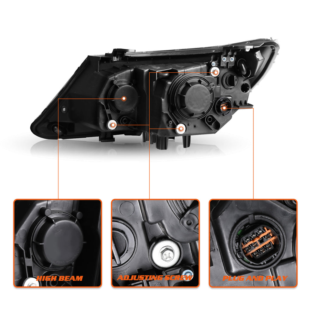 Headlight for 2014 2015 Kia Sorento LX LED DRL Projector Right Passenger Side