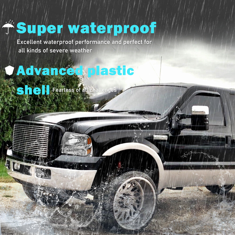 For 2005-2007 Ford F250 F350 F450 F550 Super duty Headlights 05 06 07 W/Bulbs