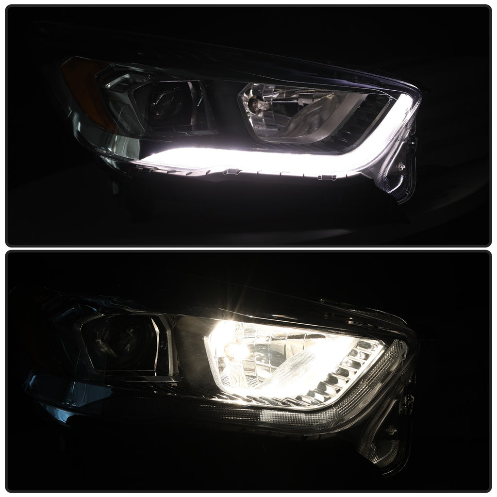 For 2017-2019 Ford Escape Right Passenger Halogen with LED DRL Headlight Lamp