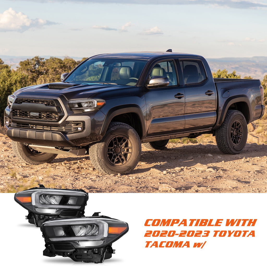 For 2020-2023 Toyota Tacoma Full LED TRD/PRO Headlights Headlamps Pair L+R